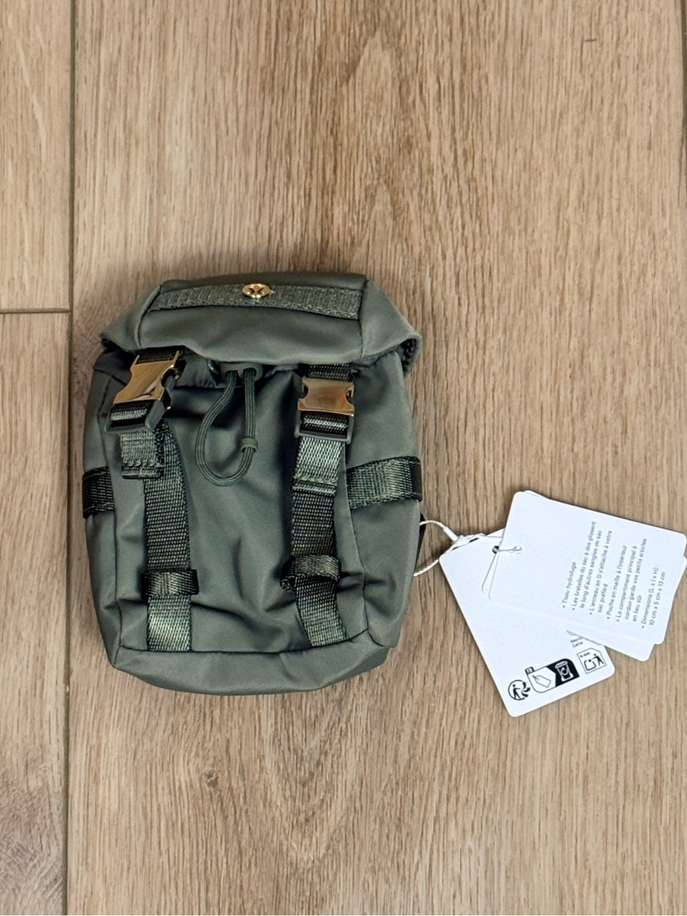 NWT Lululemon Wunderlust Backpack Nano Bayleaf/Gold